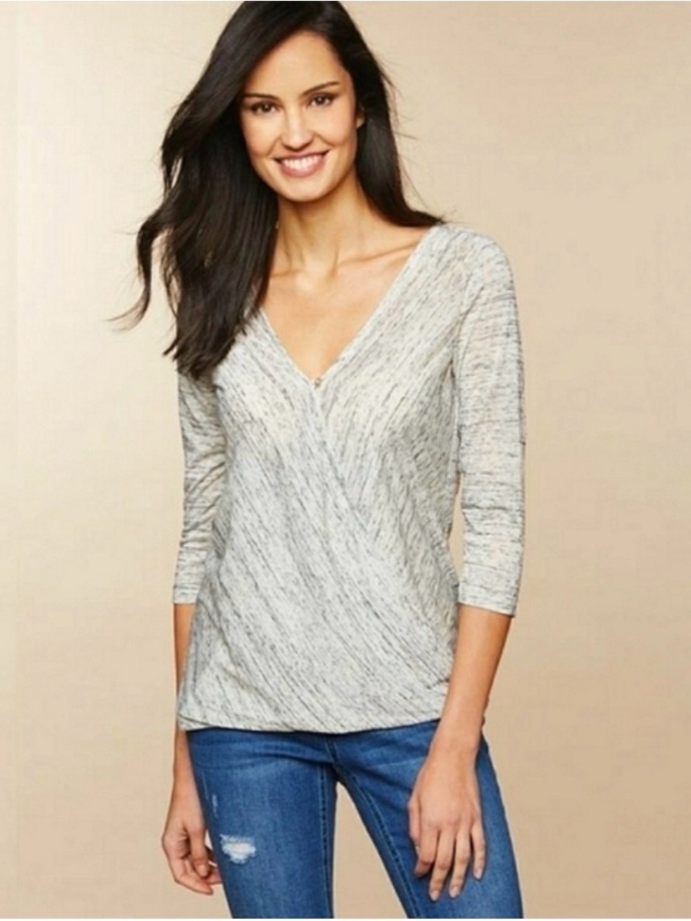Jessica Simpson Nursing Top Gray Large
